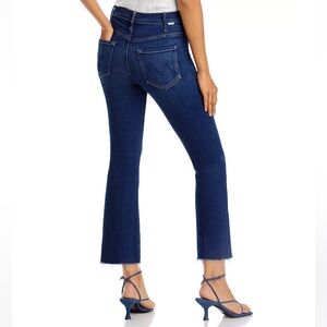 MOTHER The Hustler High-Rise Ankle Fray Jeans